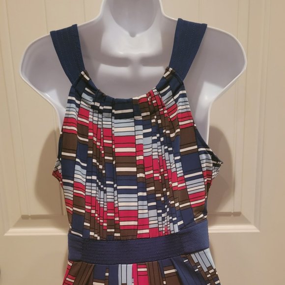 BCBG max azria multi color sleeveless dress - Picture 7 of 9